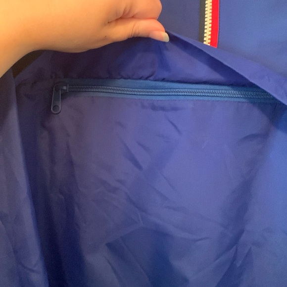 Vintage 90s Speedo Blue Rain Windbreaker Pull Over Jacket Size Men’s Medium - Picture 7 of 9